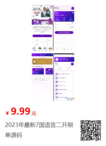 2023年最新7国语言二开刷单源码-超级会员网