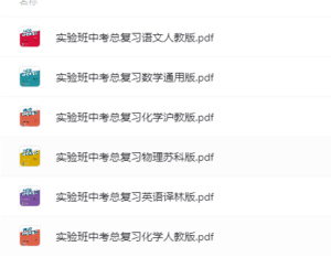 初中中考总复习教辅汇总-实验班中考总复习,免费下载，带打印服务！-超级会员网