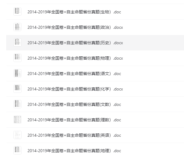 高中总复习历年高考试卷合集：2014-2019年全国卷+自主命题省份真题免费下载，带打印服务！-超级会员网