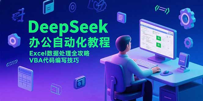 DeepSeek办公自动化教程，Excel数据处理全攻略，VBA代码编写技巧-超级会员网