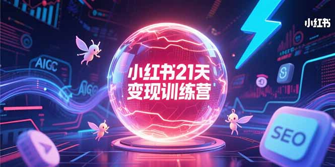 小红书21天变现训练营，AIGC工具高效应用，SEO优化核心技巧-超级会员网