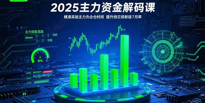 2025主力资金解码课：精准捕捉主力建仓时机，提升短线交易胜率(更新7月-超级会员网