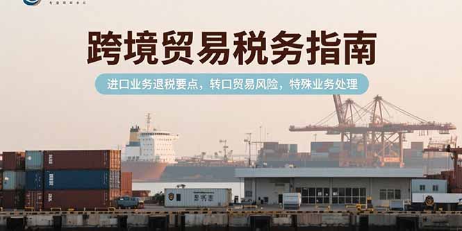 跨境贸易税务指南，进口业务退税要点，转口贸易风险，特殊业务处理-超级会员网
