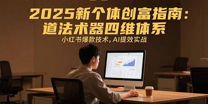 2025新个体创富指南：道法术器四维体系，小红书爆款技术，AI提效实战-超级会员网