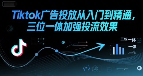 Tiktok广告投放从入门到精通，三位一体加强投流效果-超级会员网