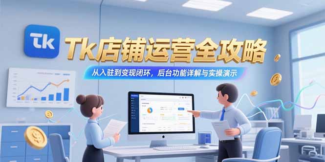 Tk店铺运营全攻略，从入驻到变现闭环，后台功能详解与实操演示-超级会员网
