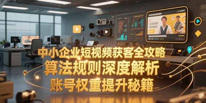 中小企业短视频获客全攻略，算法规则深度解析，账号权重提升秘籍-超级会员网