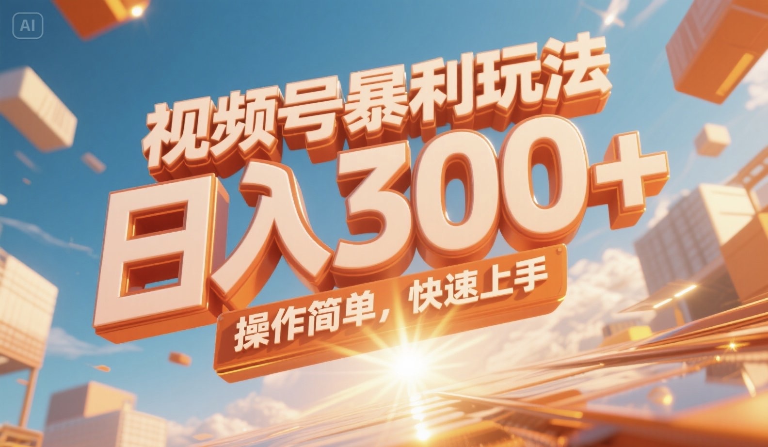 视频号暴利玩法，日入300+，操作简单，快速上手。-超级会员网