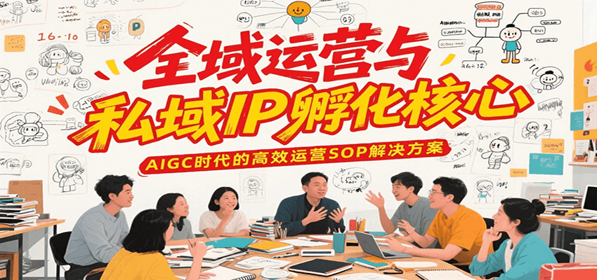 全域运营与私域IP孵化核心，AIGC时代的高效运营SOP解决方案-超级会员网