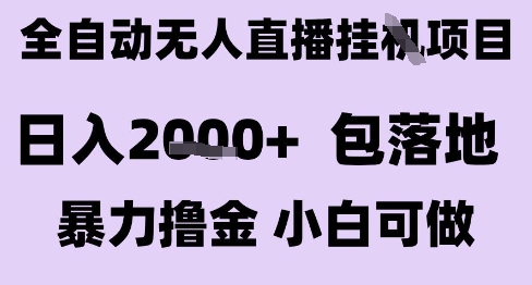 最新全自动抖音无人直播挂G项目，日入2k+ 包落地暴力撸金，小白可做【揭秘】-超级会员网