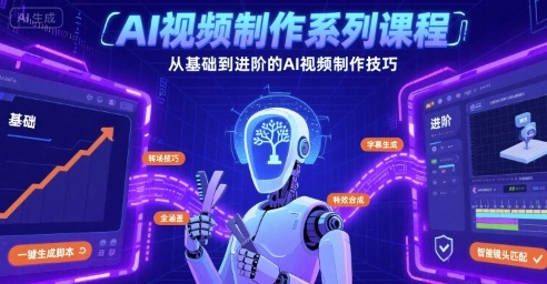 AI视频制作系列课程，从基础到进阶的AI视频制作技巧全涵盖-超级会员网