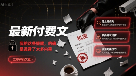 最新付费文：我的这些提醒，的确是透露了太多内幕-超级会员网