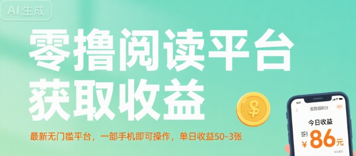 零撸阅读平台获取收益，最新无门槛平台，一部手机即可操作，单日收益50-3张【揭秘】-超级会员网