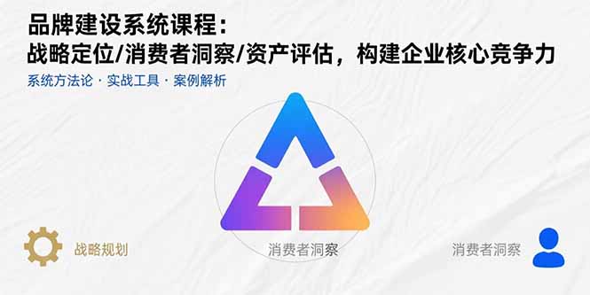 品牌建设系统课程：战略定位/消费者洞察/资产评估，构建企业核心竞争力-超级会员网