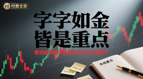 付费文章：字字如金 皆是重点， 看完后 你就清楚该怎么在大A布局了-超级会员网