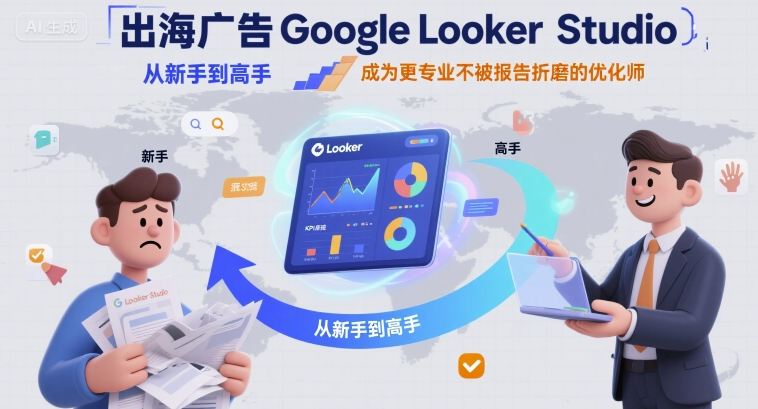 出海广告Google Looker Studio从新手到高手，成为更专业不被报告折磨的优化师-超级会员网