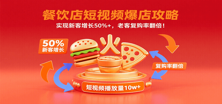 餐饮店短视频爆店攻略：实现新客增长50%+，老客复购率翻倍！-超级会员网