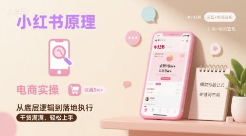 小红书原理以及详细实操流程，小红书电商教程-超级会员网