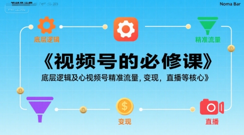 视频号的必修课，视频号的底层逻辑及核心视频号精准流量，变现，直播等核心-超级会员网