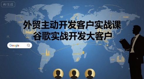 外贸主动开发客户实战课，谷歌实战开发大客户-超级会员网