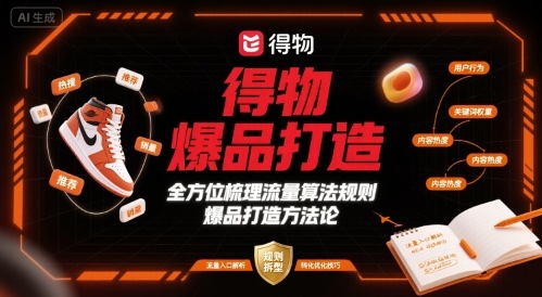 得物爆品打造，全方位梳理得物流量算法规则爆品打造规则-超级会员网