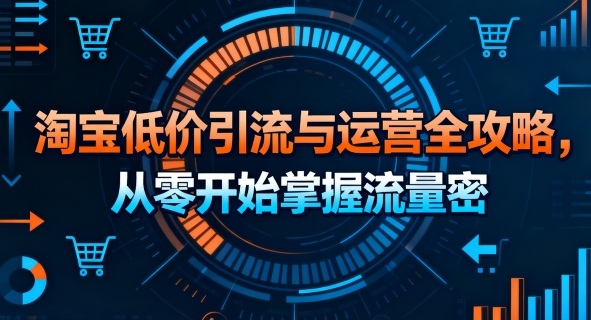 淘宝低价引流与运营全攻略，从零开始掌握流量密码-超级会员网