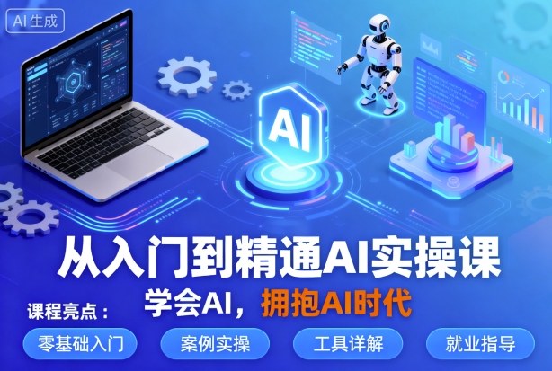 从入门到精通AI实操课，学会AI，拥抱AI时代-超级会员网