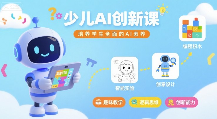 少儿AI创新课，培养学生全面的AI素养-超级会员网