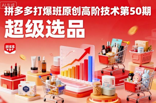 拼多多打爆班原创高阶技术第50期，超级选品-超级会员网
