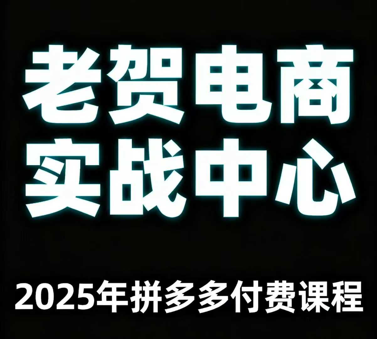 老贺电商2025年拼多多付费课程，用通俗易懂的方法告诉你多多怎么玩-超级会员网