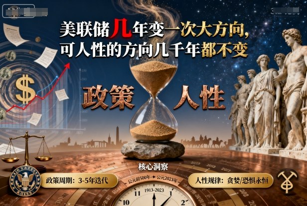 付费文章：美联储几年变一次大方向，可人性的方向几千年都不变-超级会员网