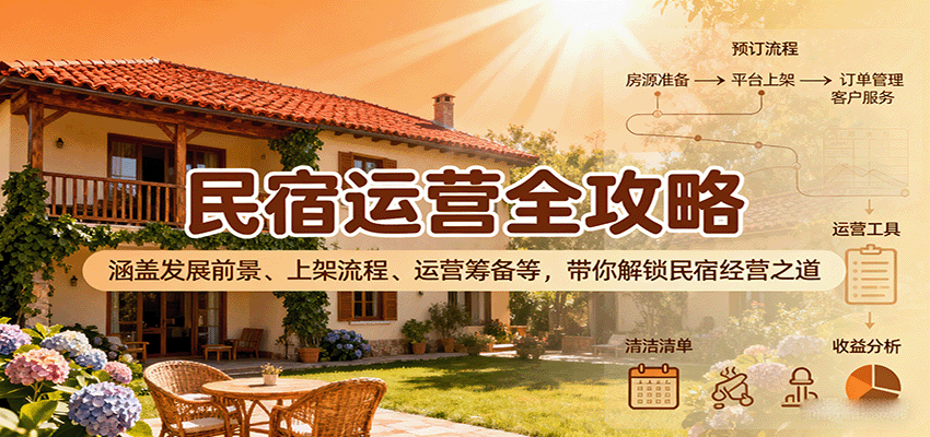 民宿运营全攻略：涵盖发展前景、上架流程、运营筹备等，带你解锁民宿经营之道-超级会员网