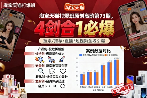 淘宝天猫打爆班原创高阶第73期，4剑合1必爆-超级会员网