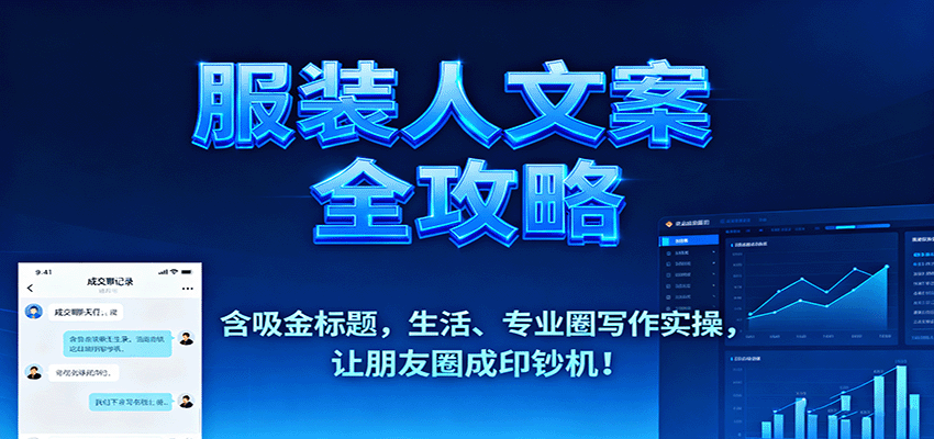服装人文案全攻略，含吸金标题，生活、专业圈写作实操，让朋友圈成印钞机！-超级会员网