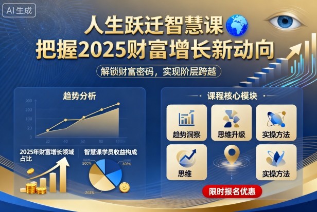 人生跃迁智慧课，把据2025财富增长新动向-超级会员网
