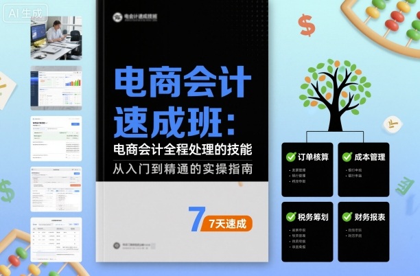 电商会计速成班，电商会计全程处理的技能-超级会员网
