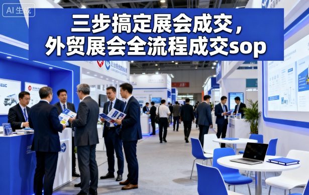 三步搞定展会成交，外贸展会全流程成交sop-超级会员网