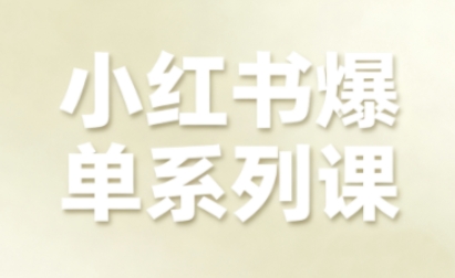 小红书爆单系列课，聚焦小红书电商全链路增长-超级会员网