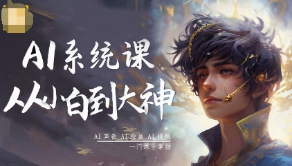 AI系统课程，从小白到大神系统学AI，AI声音-AI绘画-AI视频一门课全掌握-超级会员网