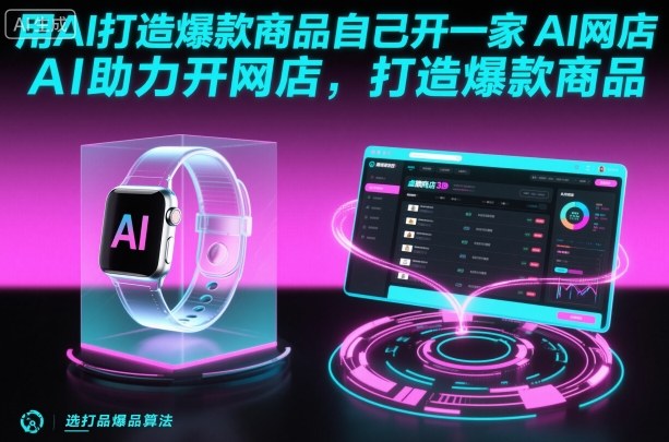 用AI打造爆款商品自己开一家AI网店，AI助力开网店，打造爆款商品-超级会员网