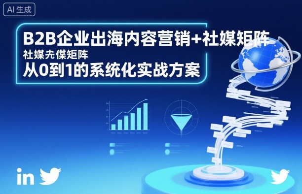 B2B企业出海内容营销+社媒矩阵，从0到1的系统化实战方案-超级会员网