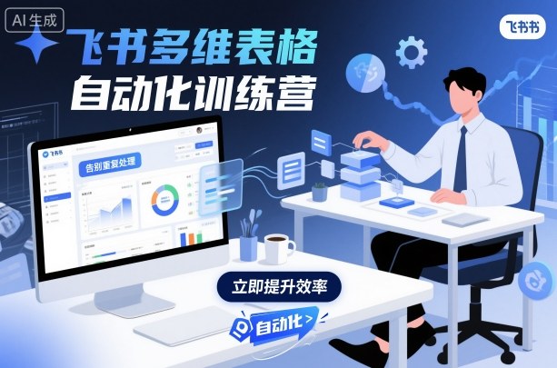 飞书多维表格自动化训练营，手把手教你告别重复处理，用多维表格开启高效办公新模式-超级会员网