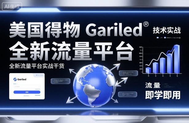 美国得物Gariled技术实战，全新流量平台​实战干货，即学即用-超级会员网