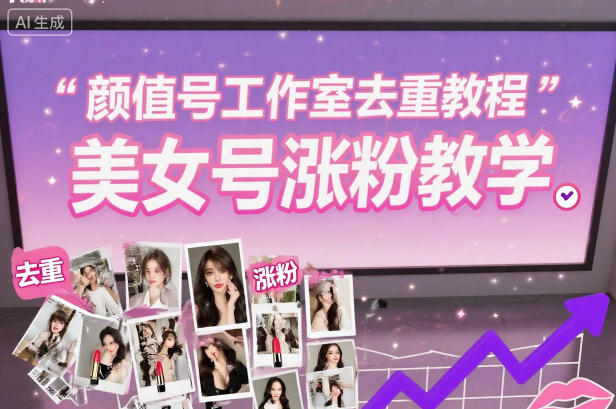 颜值号工作室去重教程，美女号涨粉教学-超级会员网