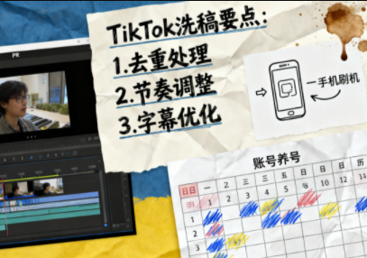TikTok洗稿剪辑全流程课-超级会员网