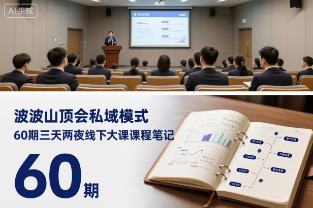 波波山顶会私域模式60期三天两夜线下大课课程笔记(文档)-超级会员网