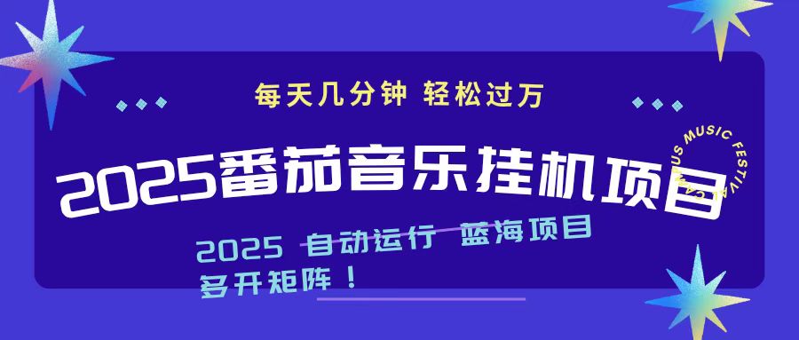 2025最新挂机番茄音乐项目，每天几分钟，日入1000＋-超级会员网
