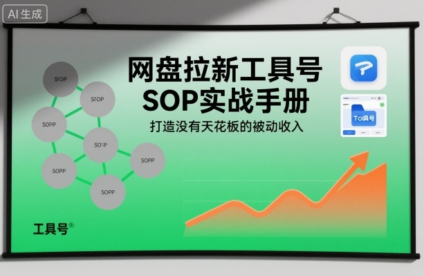 网盘拉新工具号SOP实战手册，打造没有天花板的被动收入-超级会员网
