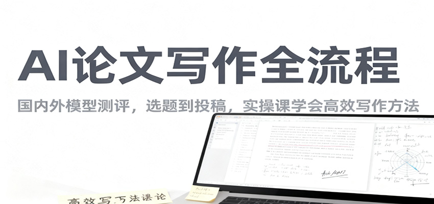AI论文写作全流程，国内外模型测评，选题到投稿，实操课学高效写作方法-超级会员网