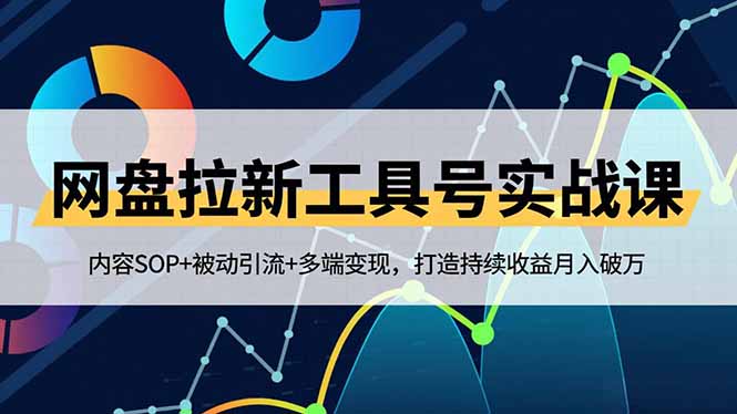 网盘拉新工具号实战课，内容SOP+被动引流+多端变现，打造持续收益月入破万-超级会员网